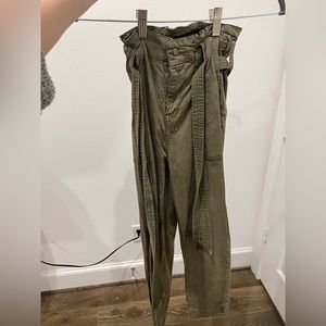 Olive green capri pant